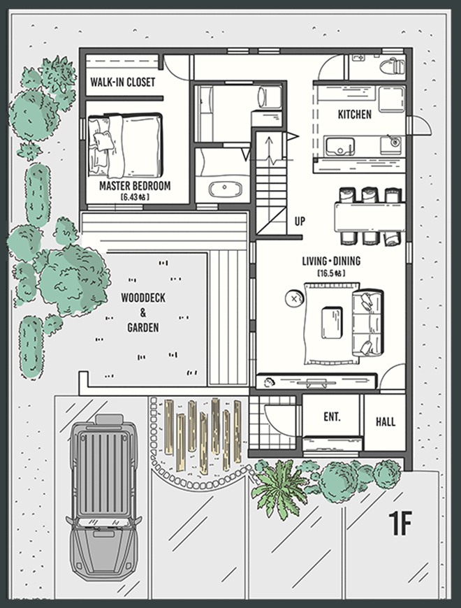 FREAK'S HOUSE 間取り1F