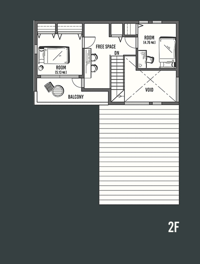 FREAK'S HOUSE 間取り2F