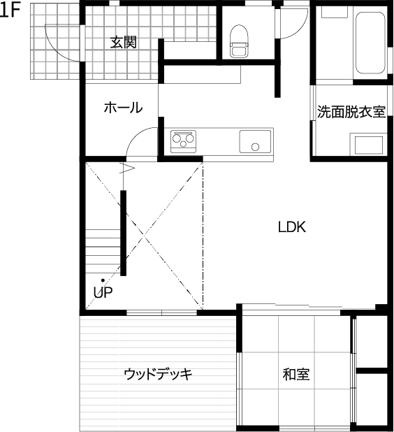 ZERO-CUBE　1F間取り