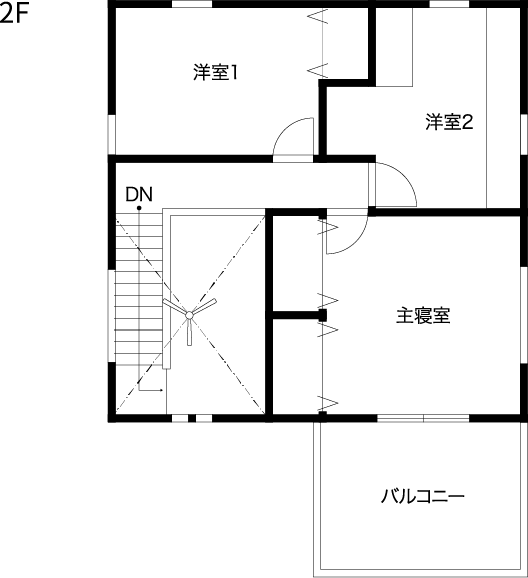 ZERO-CUBE　2F間取り