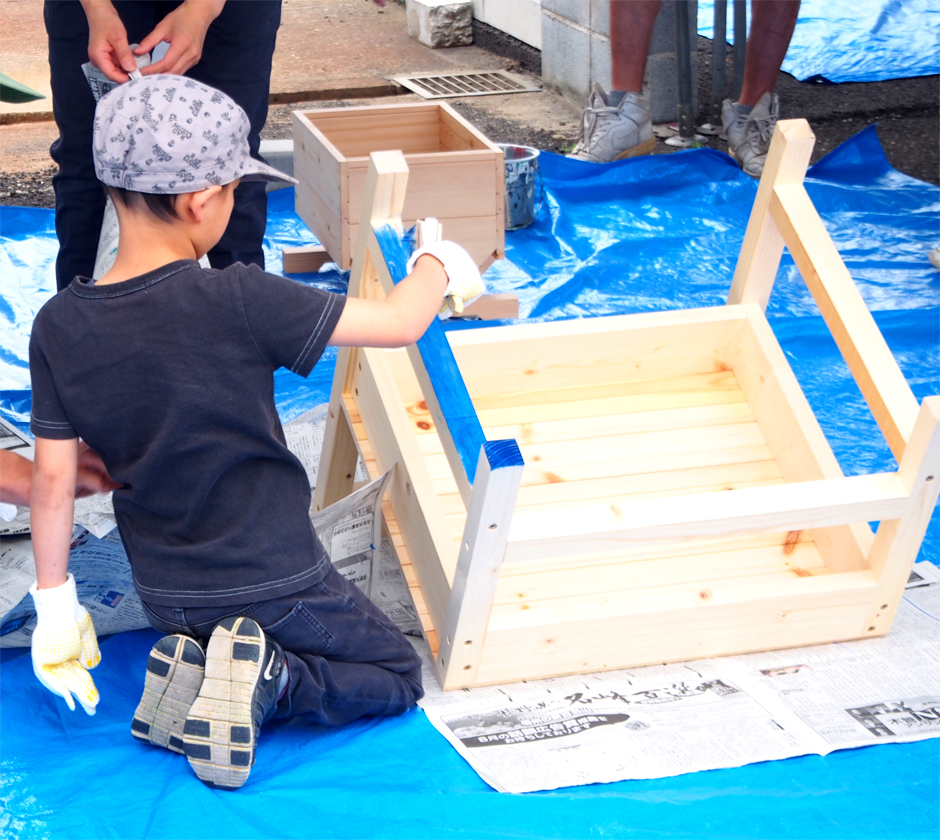 大人気のDIY塗装体験