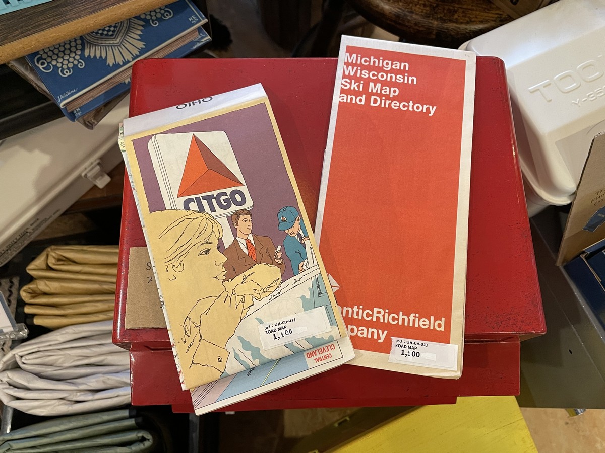 USA Vintage Road Map