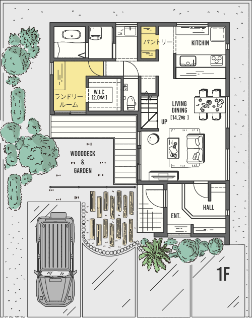 FREAK'S HOUSE カスタマイズ間取り1F
