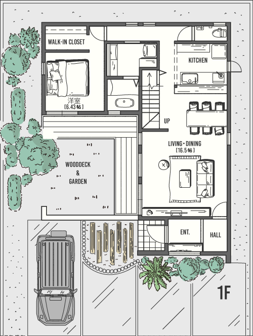 FREAK'S HOUSE 間取り1F