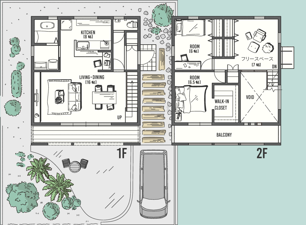 ZERO-CUBE MALIBU 間取り