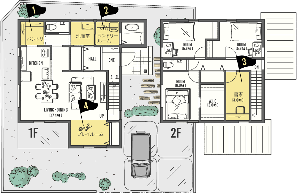 ZERO-CUBE カスタマイズ間取り